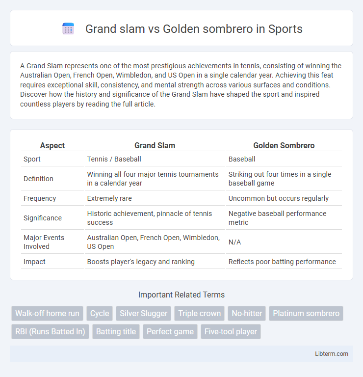 Golden sombrero vs Grand slam in Sports - What is The Difference?
