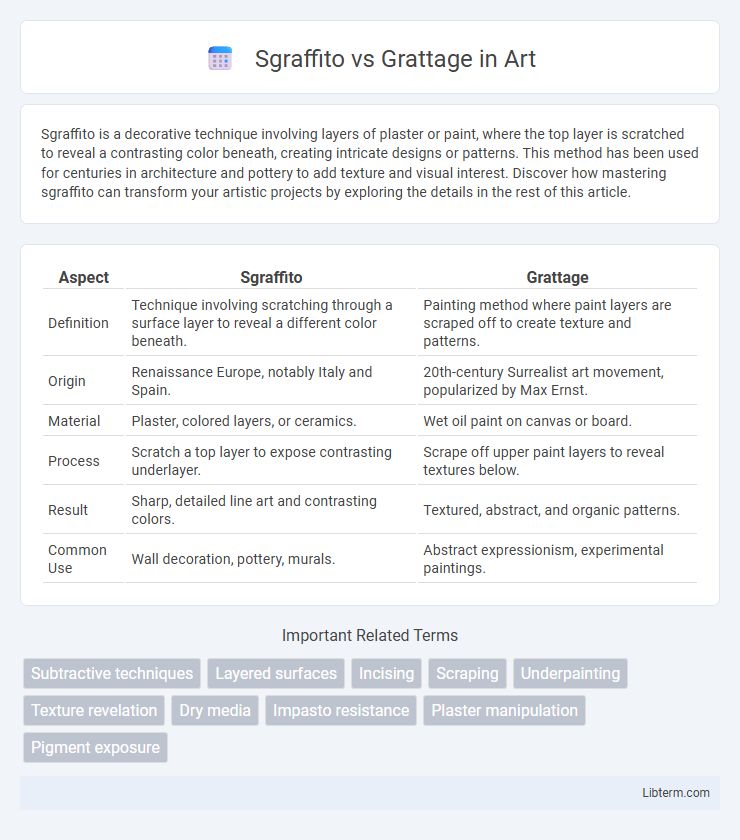 Grattage vs Sgraffito in Art - What is The Difference?