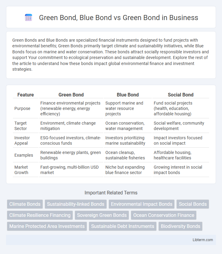 Green Bond vs Green Bond, Blue Bond in Business - What is The Difference?