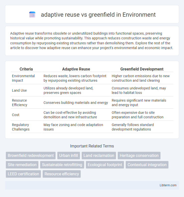 greenfield vs adaptive reuse in Environment - What is The Difference?
