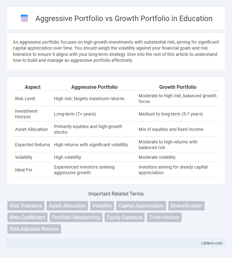 Growth Portfolio vs Aggressive Portfolio in Education - What is The Difference?