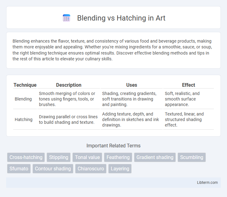 Hatching vs Blending in Art - What is The Difference?