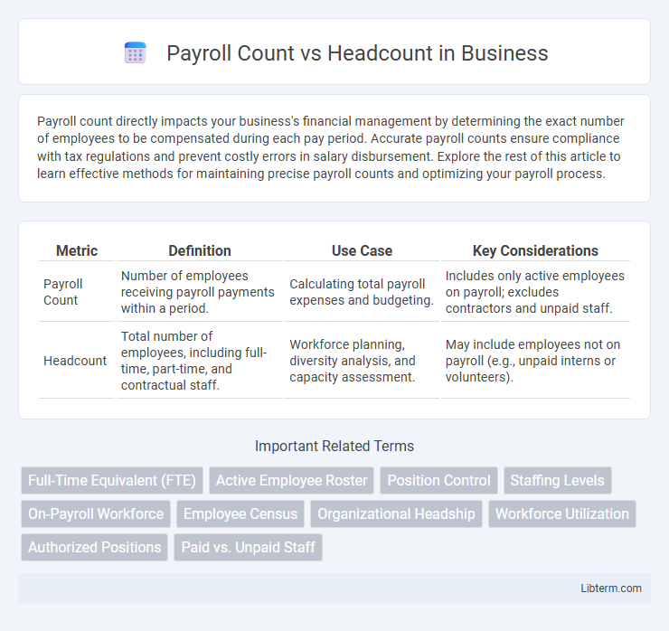 Headcount vs Payroll Count in Business - What is The Difference?