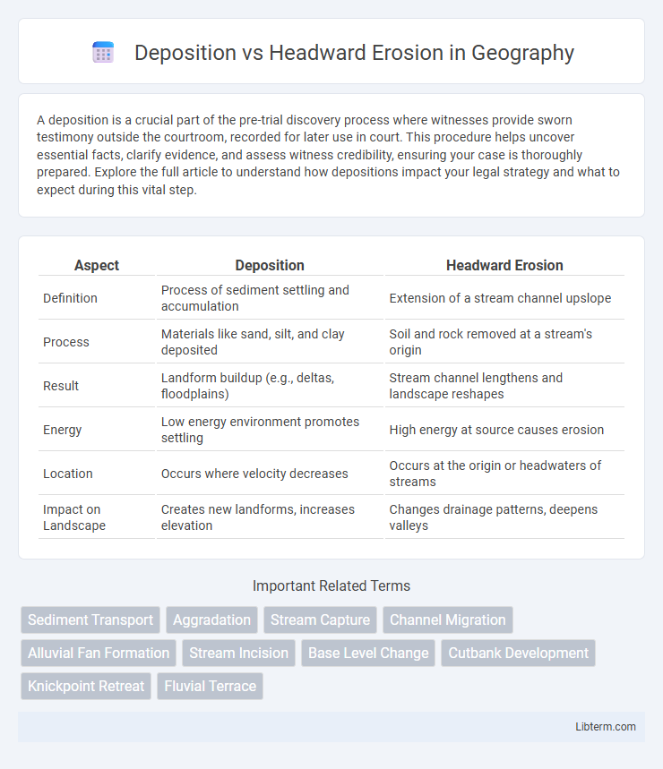 Headward Erosion vs Deposition in Geography - What is The Difference?