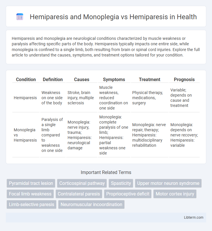 Hemiparesis vs Hemiparesis and Monoplegia in Health - What is The Difference?