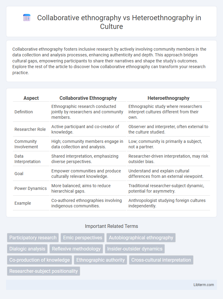Heteroethnography vs Collaborative ethnography in Culture - What is The Difference?