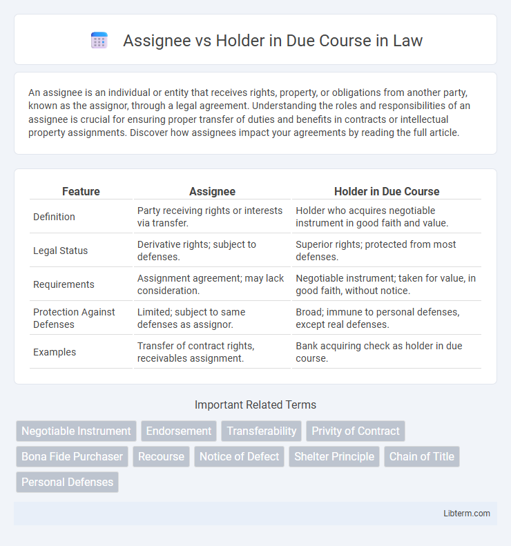Holder in Due Course vs Assignee in Law - What is The Difference?