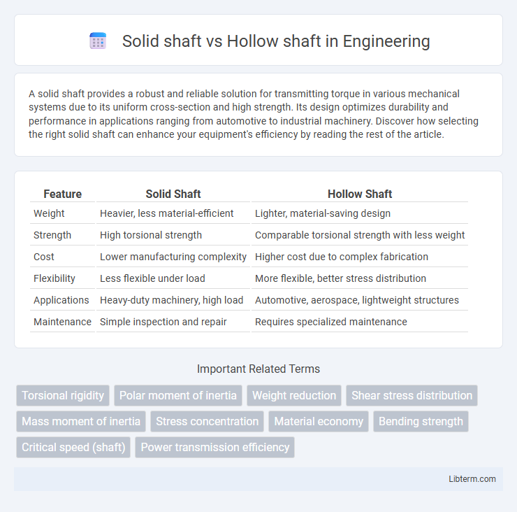 Hollow shaft vs Solid shaft in Engineering - What is The Difference?