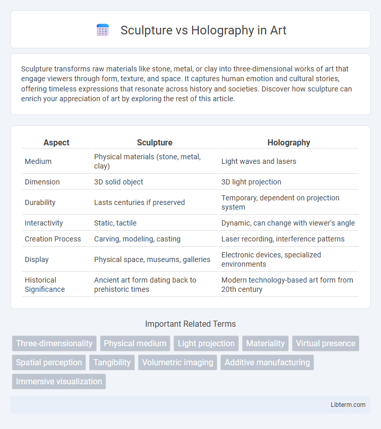 Holography vs Sculpture in Art - What is The Difference?