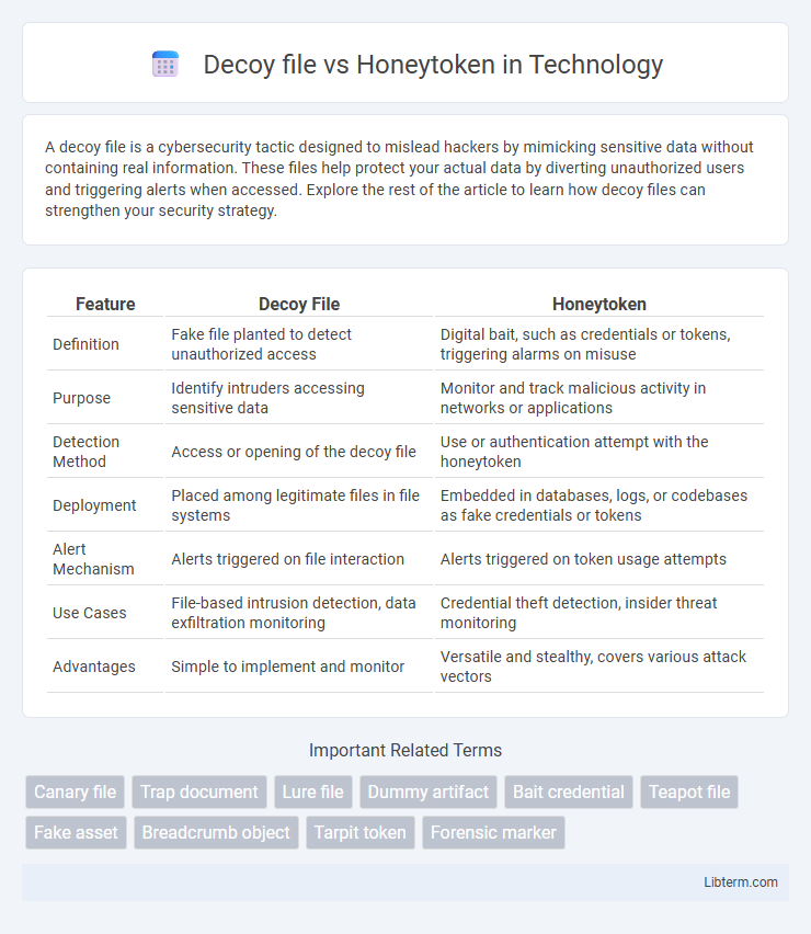 Honeytoken vs Decoy file in Technology - What is The Difference?