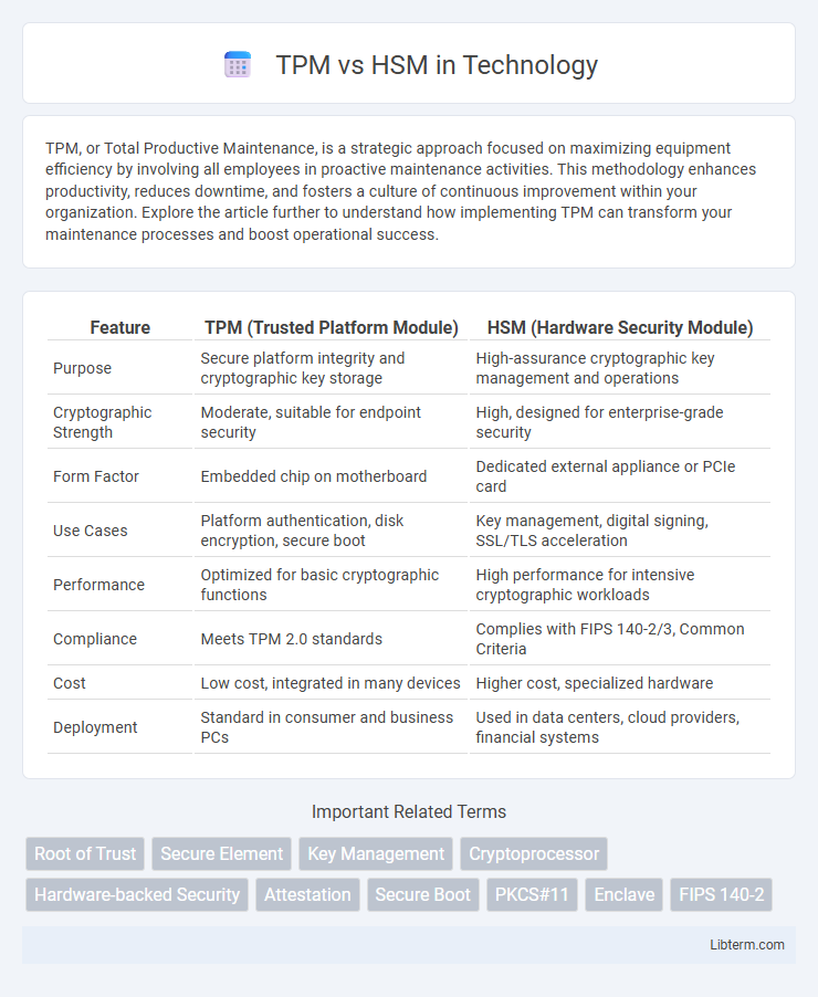 HSM vs TPM in Technology - What is The Difference?