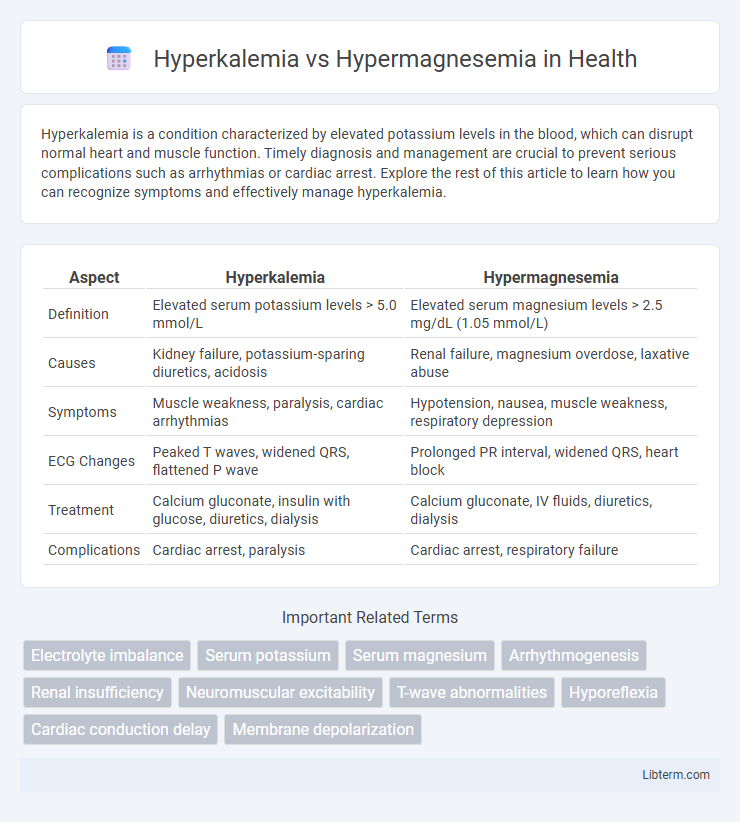 Hypermagnesemia vs Hyperkalemia in Health - What is The Difference?