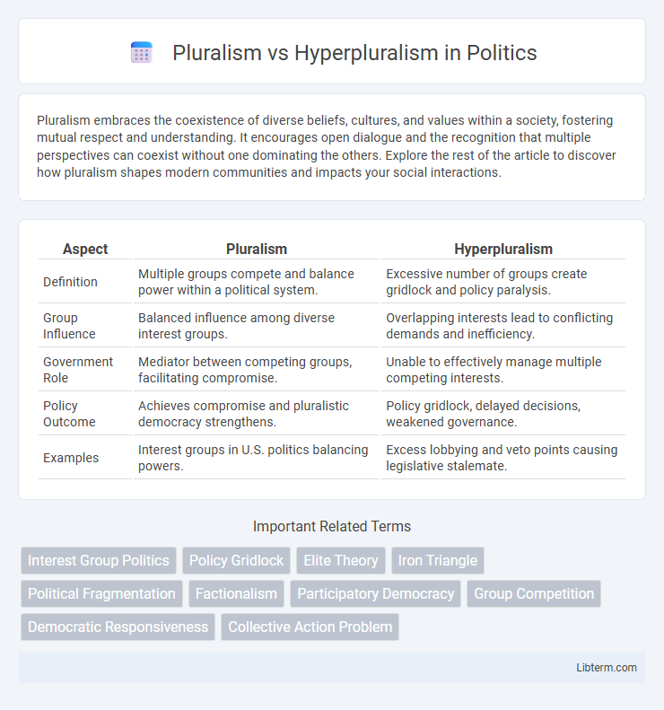 Hyperpluralism vs Pluralism in Politics - What is The Difference?