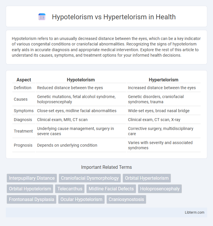 Hypertelorism vs Hypotelorism in Health - What is The Difference?