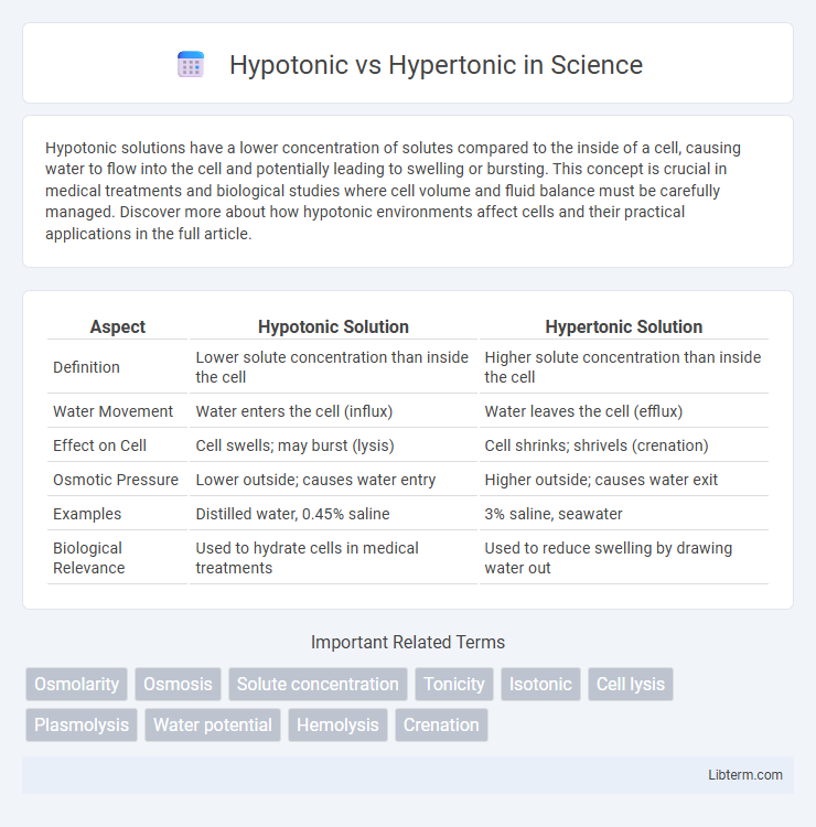 Hypertonic vs Hypotonic in Science - What is The Difference?