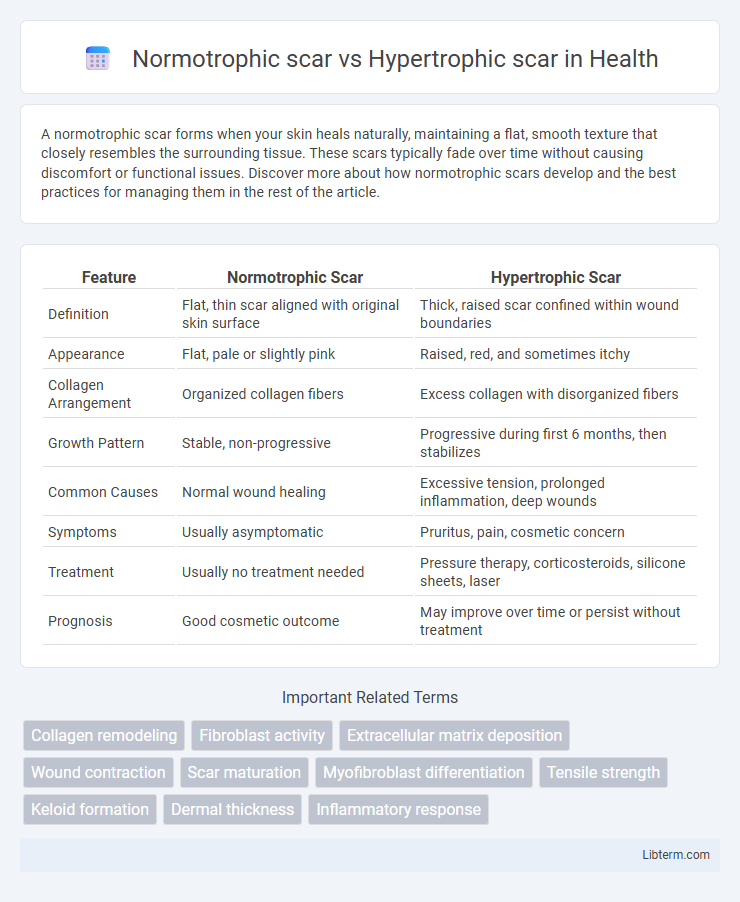Hypertrophic scar vs Normotrophic scar in Health - What is The Difference?