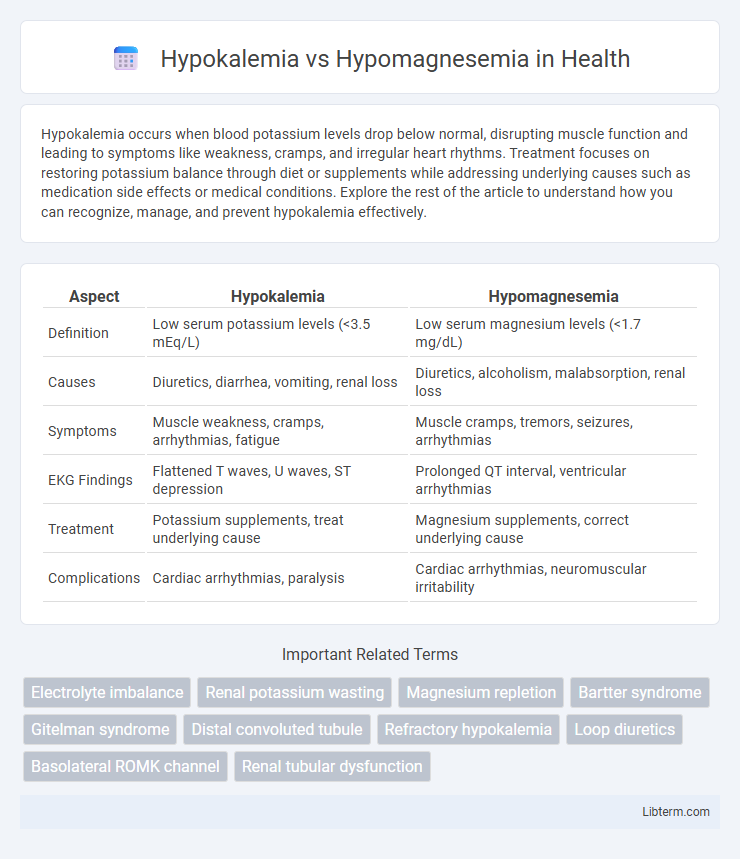 Hypomagnesemia vs Hypokalemia in Health - What is The Difference?