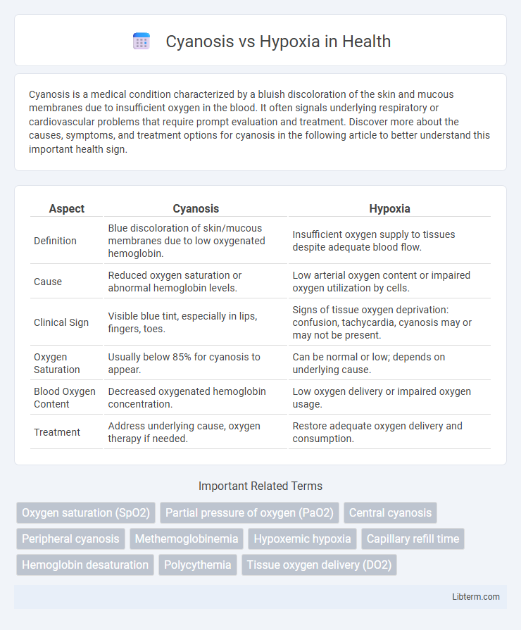 Hypoxia vs Cyanosis in Health - What is The Difference?