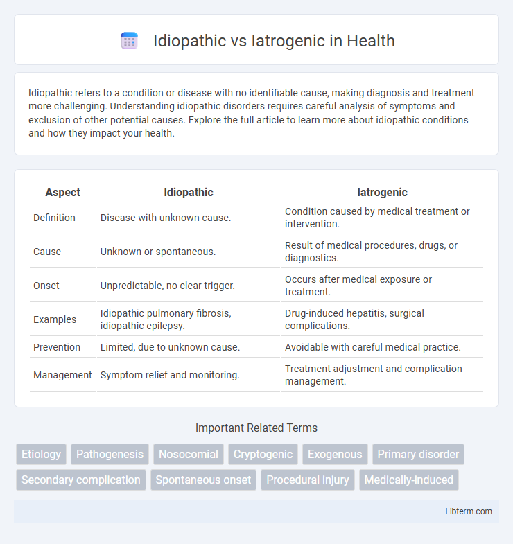 Iatrogenic vs Idiopathic in Health - What is The Difference?
