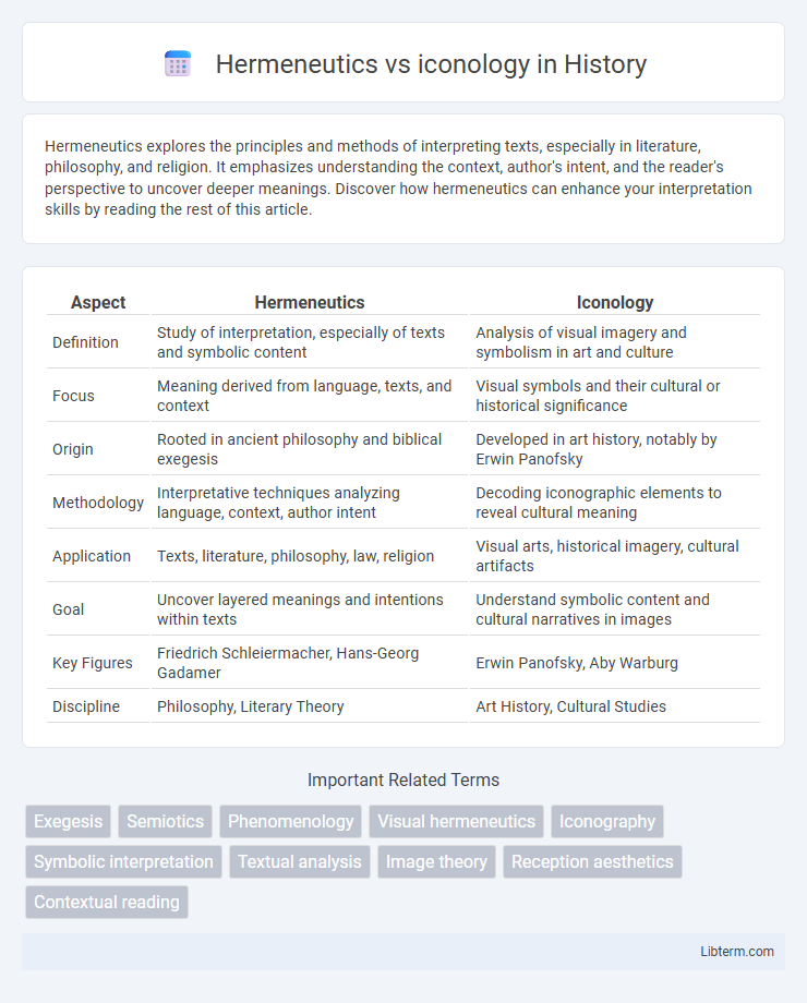 iconology vs Hermeneutics in History - What is The Difference?