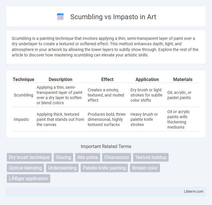 Impasto vs Scumbling in Art - What is The Difference?