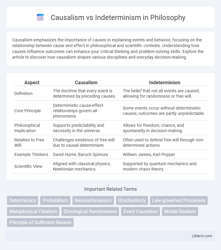 Indeterminism vs Causalism in Philosophy - What is The Difference?