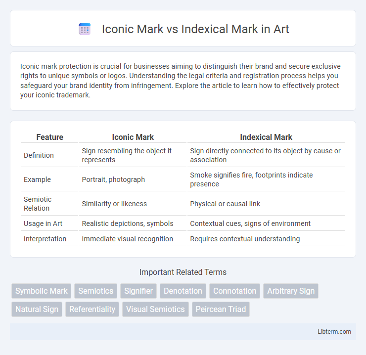 Indexical Mark vs Iconic Mark in Art - What is The Difference?