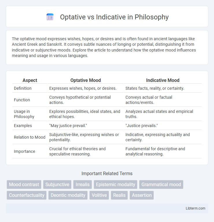 Indicative vs Optative in Philosophy - What is The Difference?