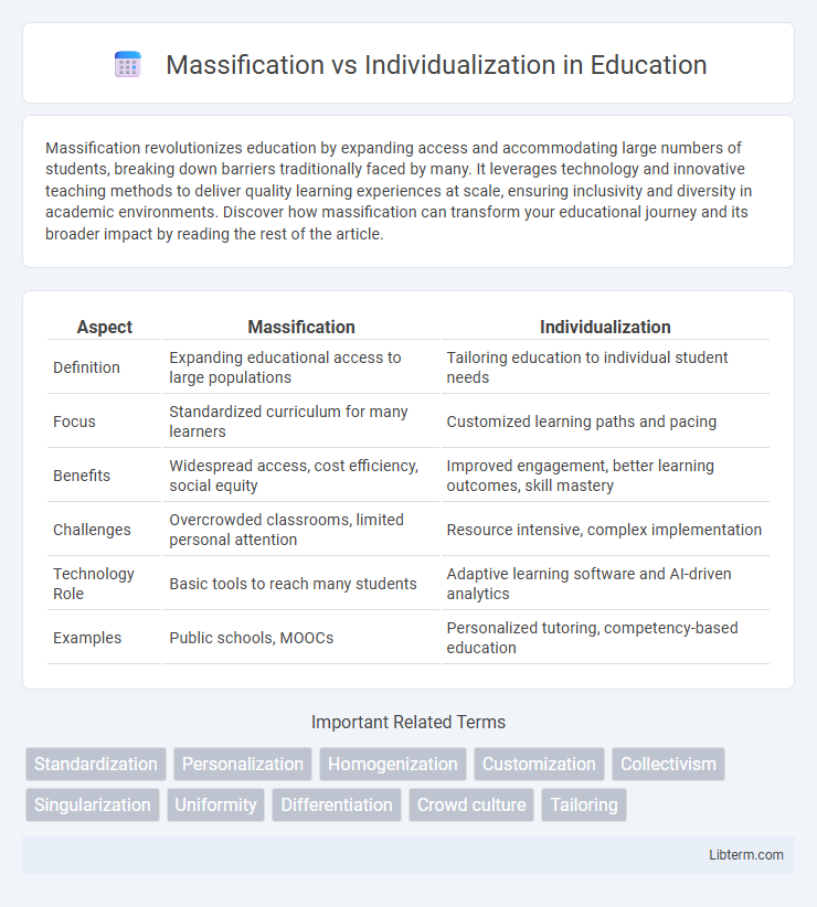 Individualization vs Massification in Education - What is The Difference?