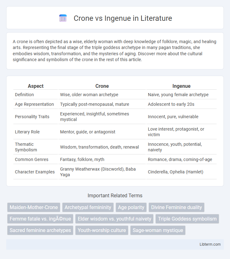 Ingenue vs Crone in Literature - What is The Difference?