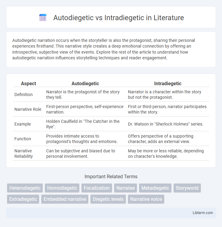 Intradiegetic vs Autodiegetic in Literature - What is The Difference?