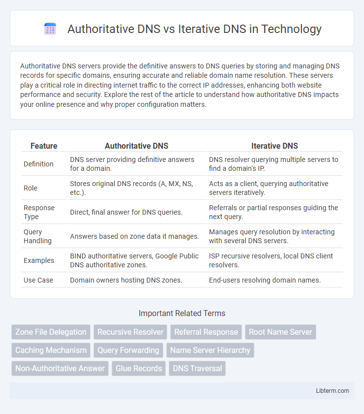Iterative DNS vs Authoritative DNS in Technology - What is The Difference?