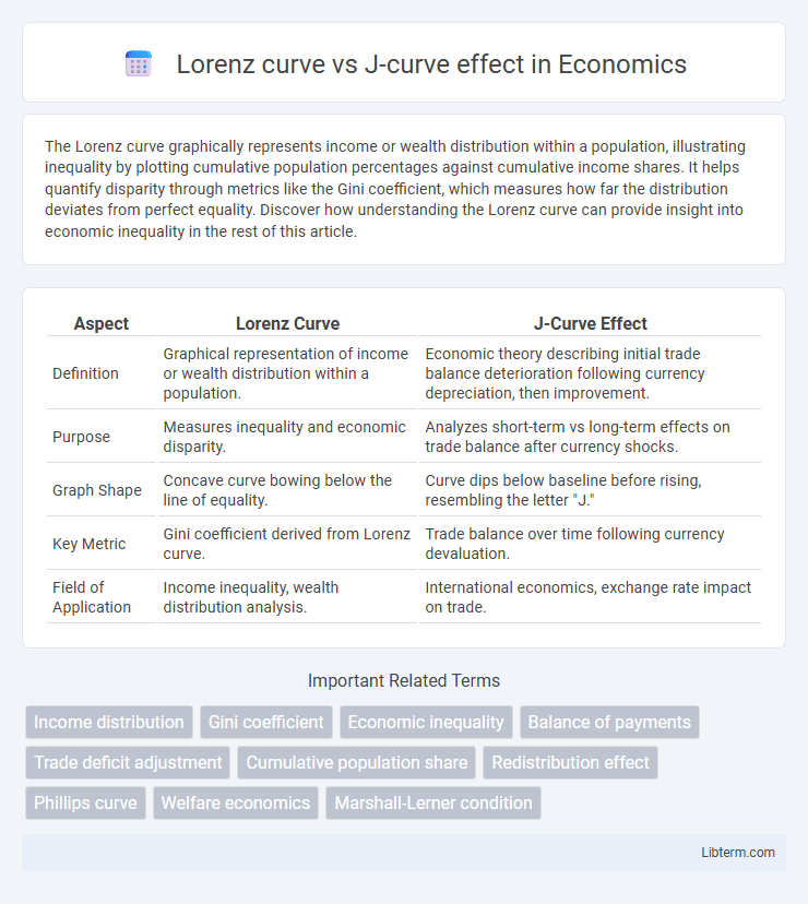 J-curve effect vs Lorenz curve in Economics - What is The Difference?