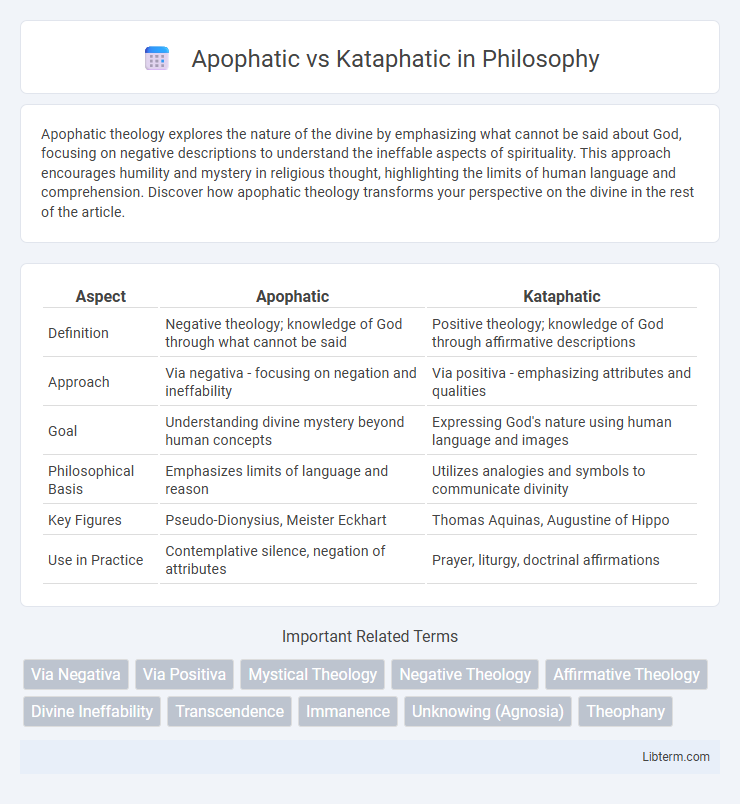Kataphatic vs Apophatic in Philosophy - What is The Difference?