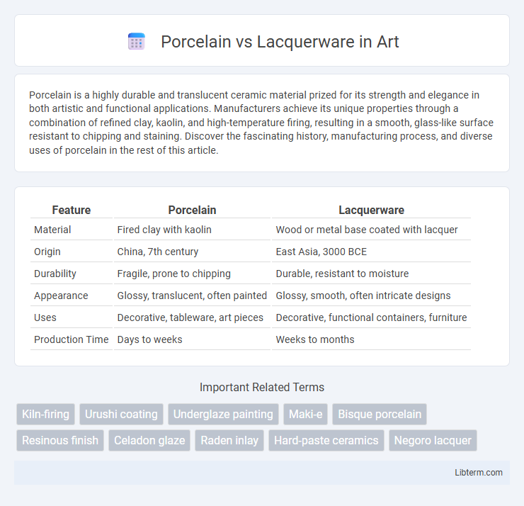 Lacquerware vs Porcelain in Art - What is The Difference?