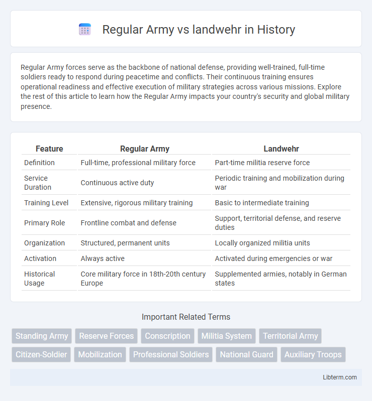 landwehr vs Regular Army in History - What is The Difference?