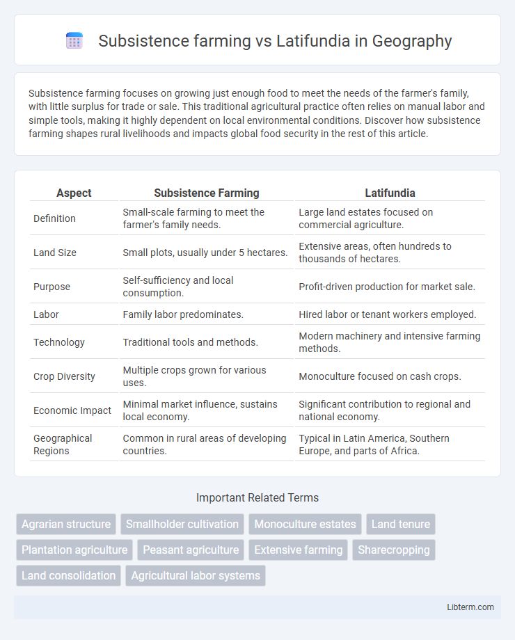 Latifundia vs Subsistence farming in Geography - What is The Difference?