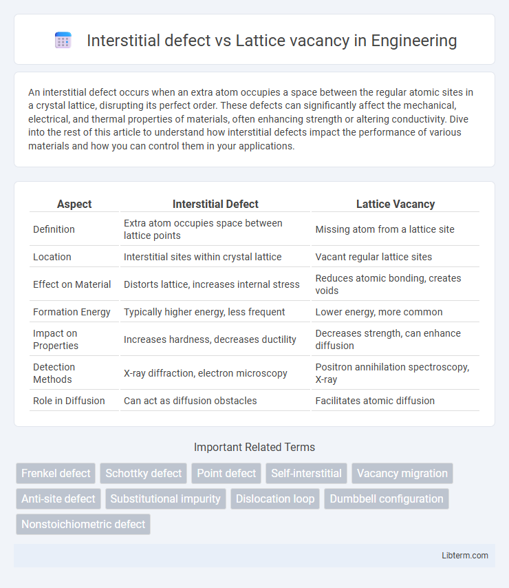 Lattice vacancy vs Interstitial defect in Engineering - What is The Difference?