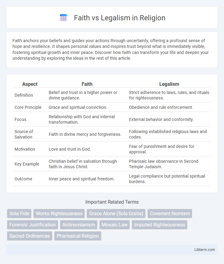 Legalism vs Faith in Religion - What is The Difference?
