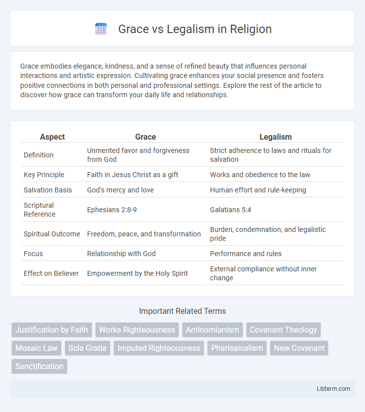 Legalism vs Grace in Religion - What is The Difference?