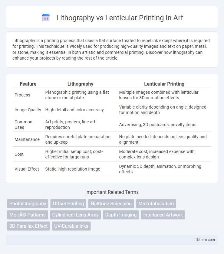 Lenticular Printing vs Lithography in Art - What is The Difference?