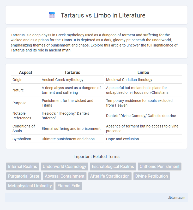 Limbo vs Tartarus in Literature - What is The Difference?