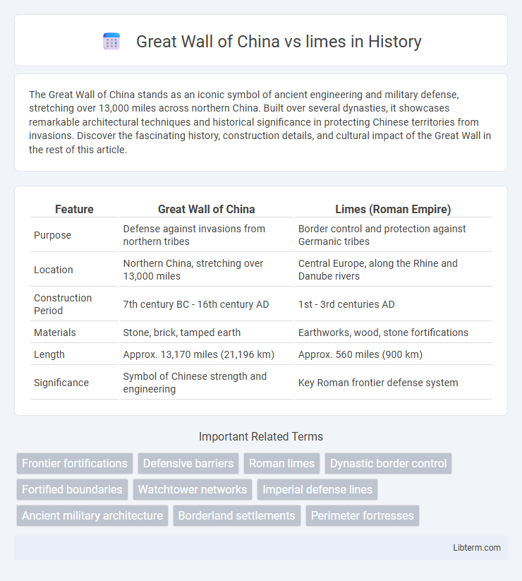 limes vs Great Wall of China in History - What is The Difference?