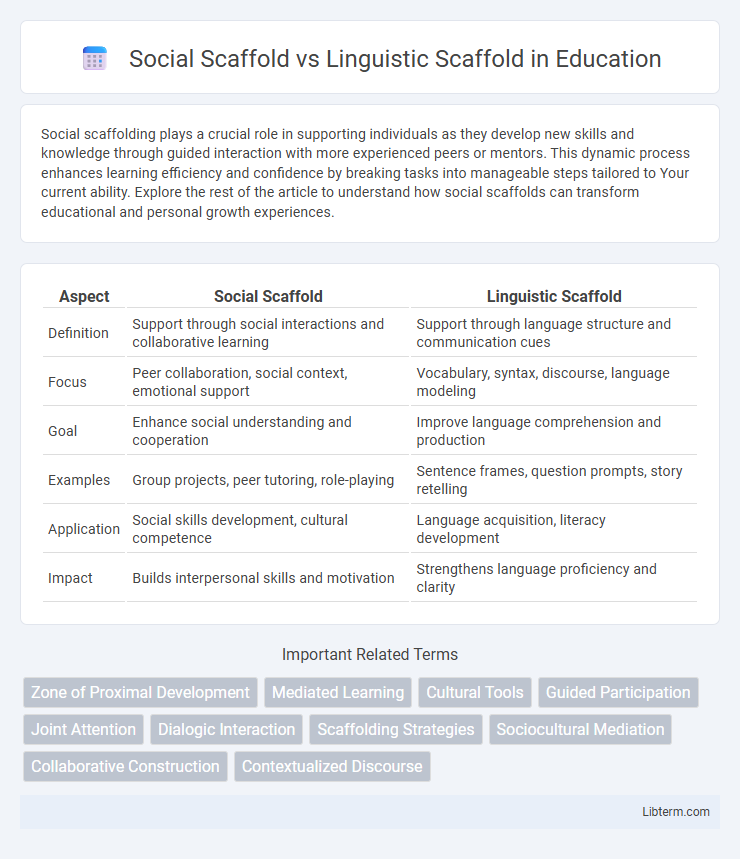 Linguistic Scaffold vs Social Scaffold in Education - What is The Difference?