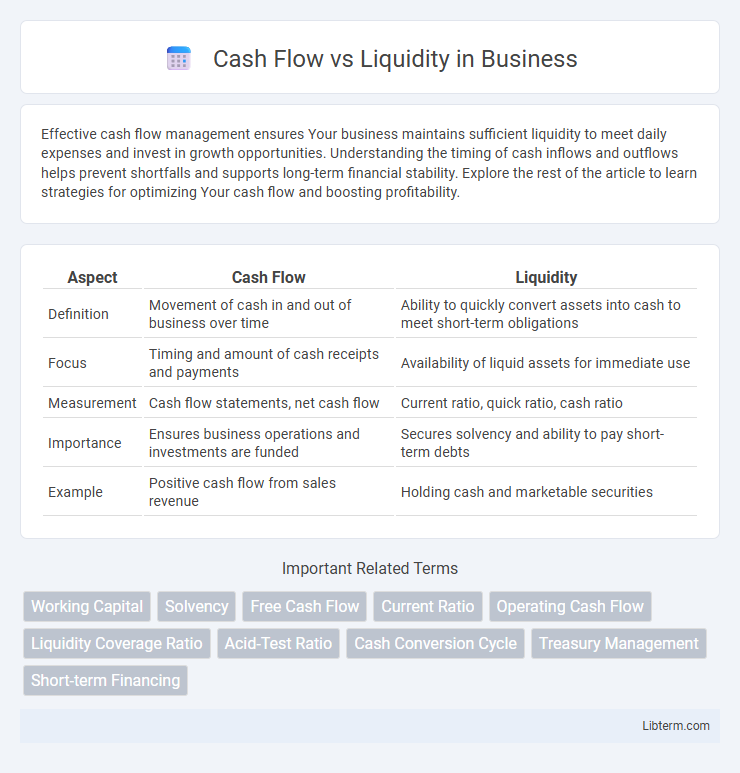 Liquidity vs Cash Flow in Business - What is The Difference?