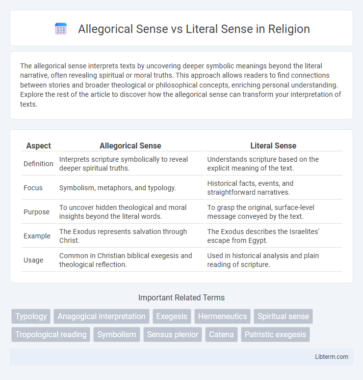 Literal Sense vs Allegorical Sense in Religion - What is The Difference?