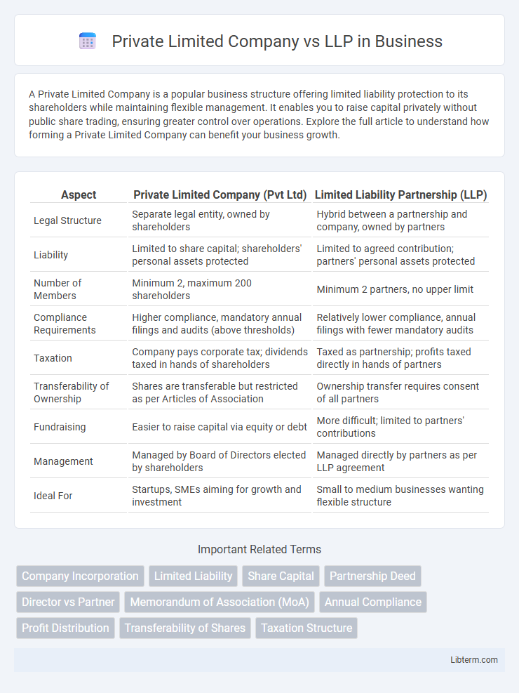LLP vs Private Limited Company in Business - What is The Difference?
