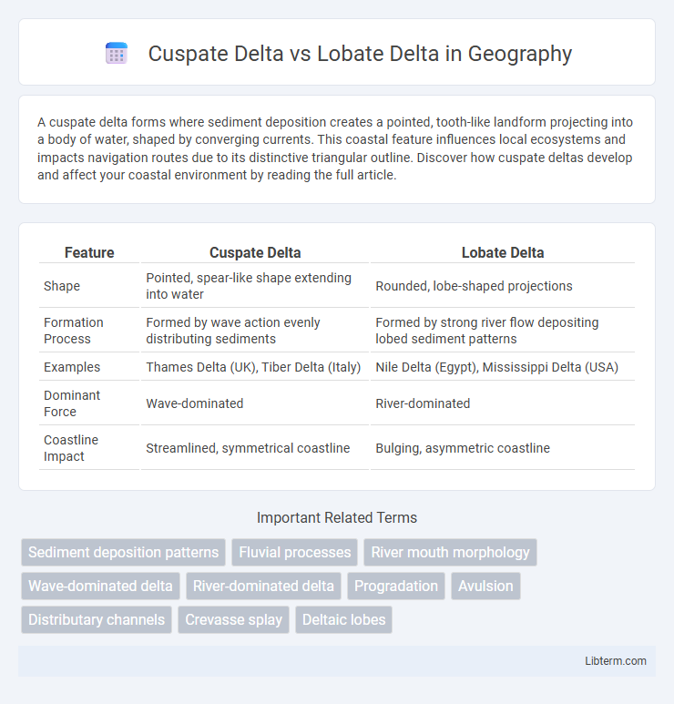 Lobate Delta vs Cuspate Delta in Geography - What is The Difference?
