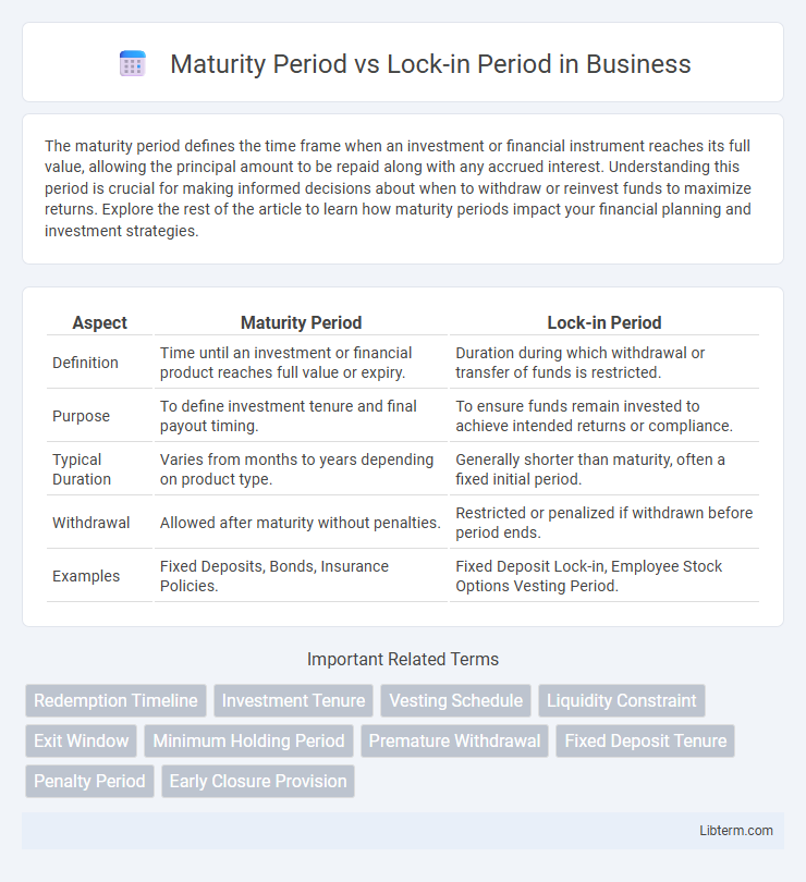 Lock-in Period vs Maturity Period in Business - What is The Difference?