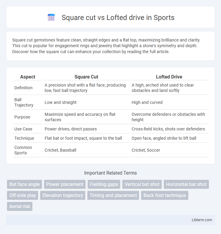 Lofted drive vs Square cut in Sports - What is The Difference?
